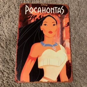 Pocahontas tin sign